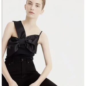 J. Crew Asymmetrical bow top Sz Small